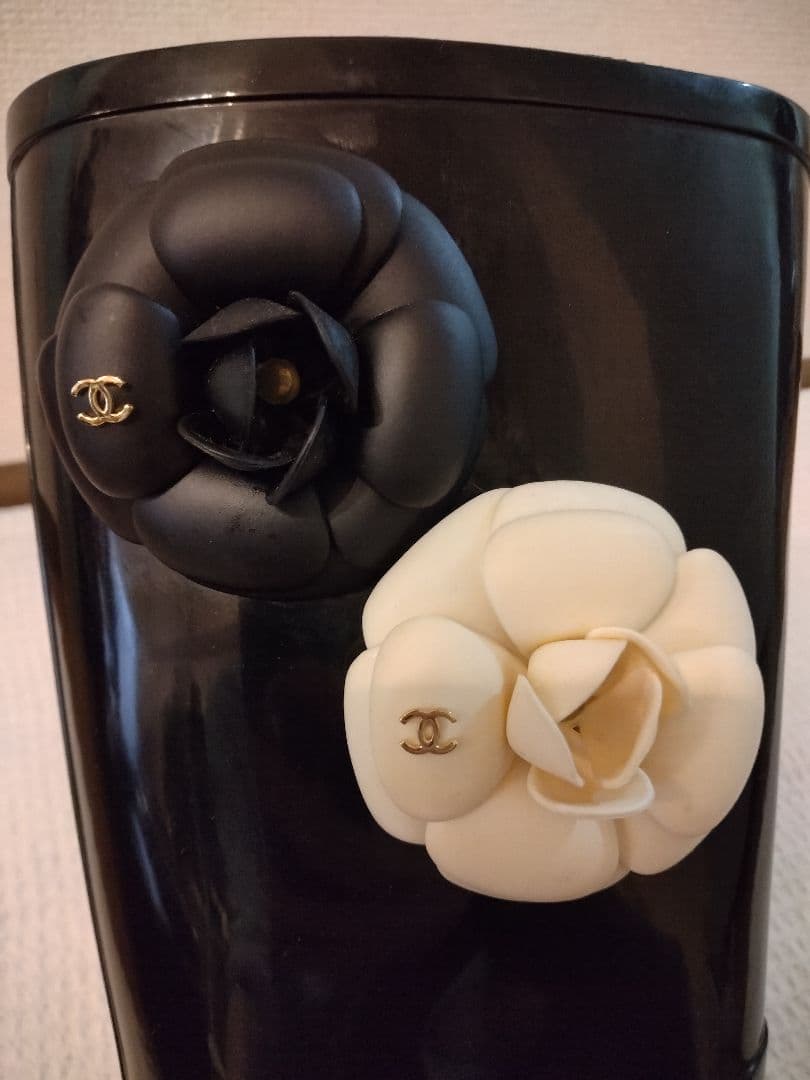 ☆お値引き中☆　美品　シャネル　カメリア　レインブーツ　37　CHANEL