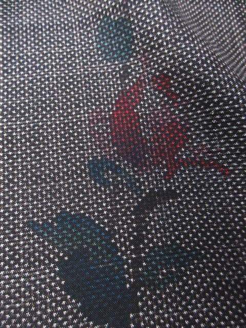 未着用に近い！都喜エ門＊藤絹織物＊７マルキ＊本場大島紬＊着物＊１６７ｃｍ＊裄６６