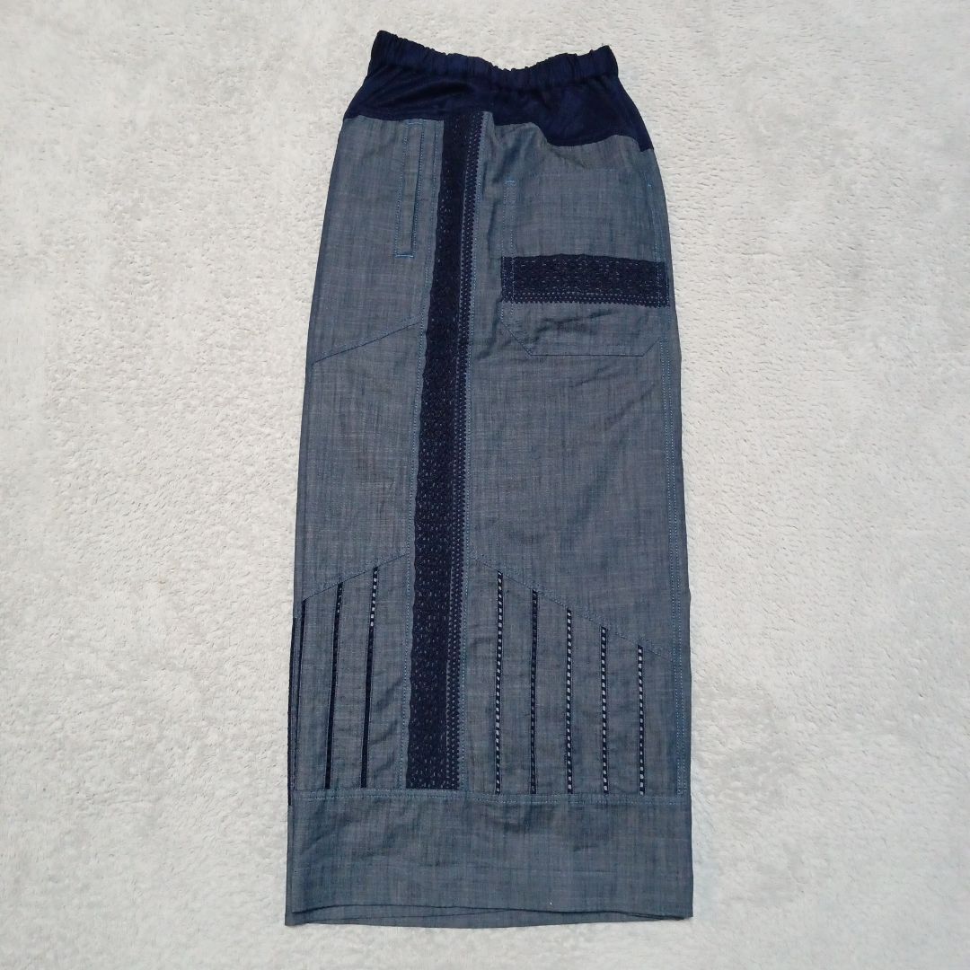 an吉 アンキチ センソユニコ デニム クロップド ワイドパンツ