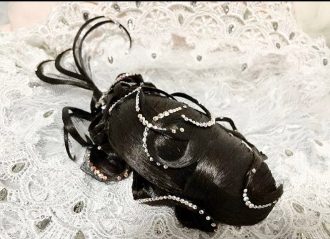 社交ダンス　多美咲　大きめ　髪飾り　ヘアオーナメント