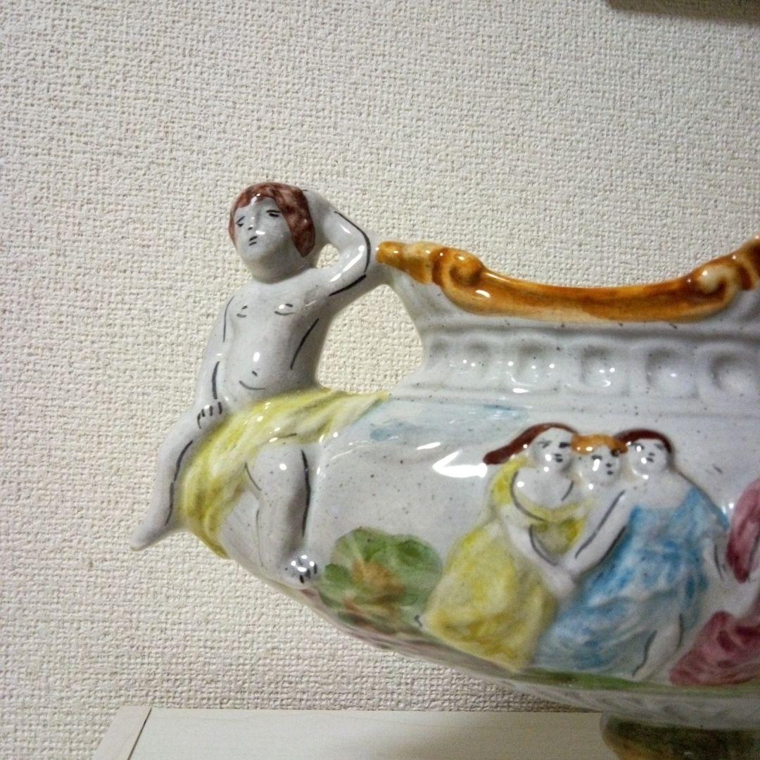 CAPODIMONTEカポディモンテ　イタリア陶器　ヴィンテージ　花瓶