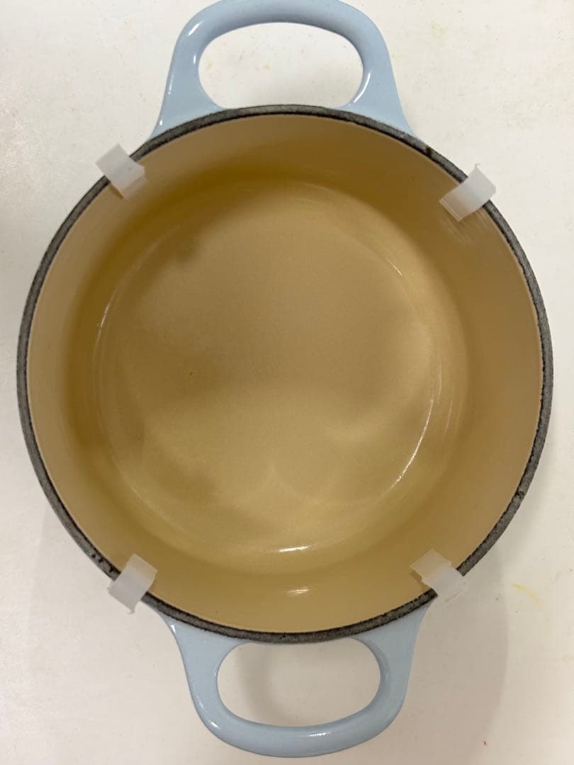 LE CREUSET ル・クルーゼ　ココットロンド　ブルー14cm 両手鍋