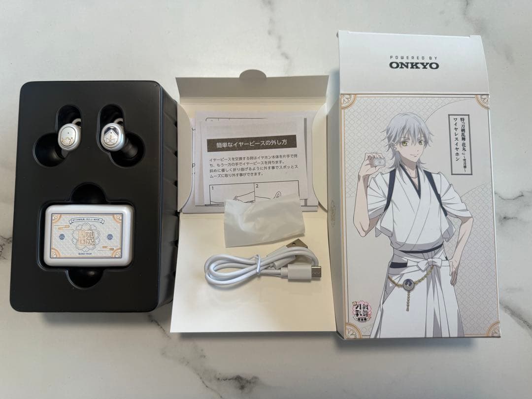 【お盆特別値下】onkyo ワイヤレスイヤホン　鶴丸国永　刀剣乱舞　斉藤 壮馬