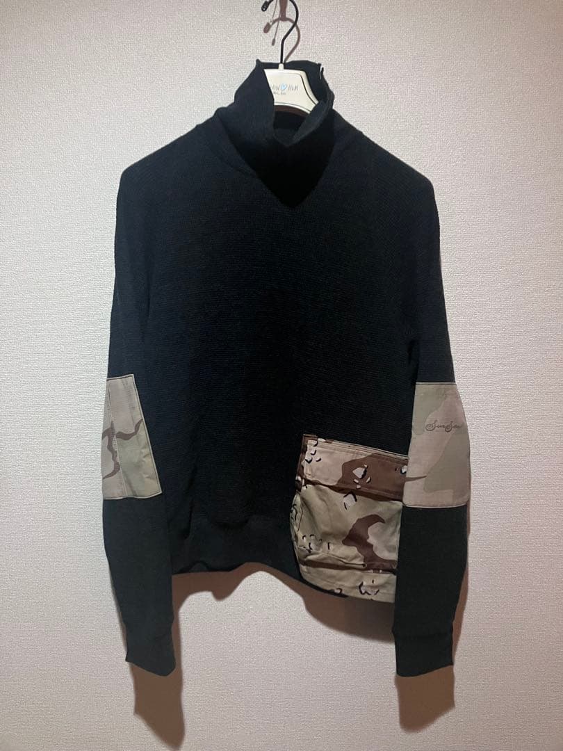 トップス SUNSEA 22aw 2 Army Patch Thermal Turtle