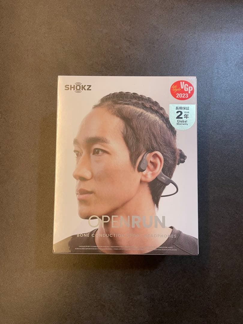 SHOKZ OPEN RUN 骨伝導ヘッドフォン ブラック