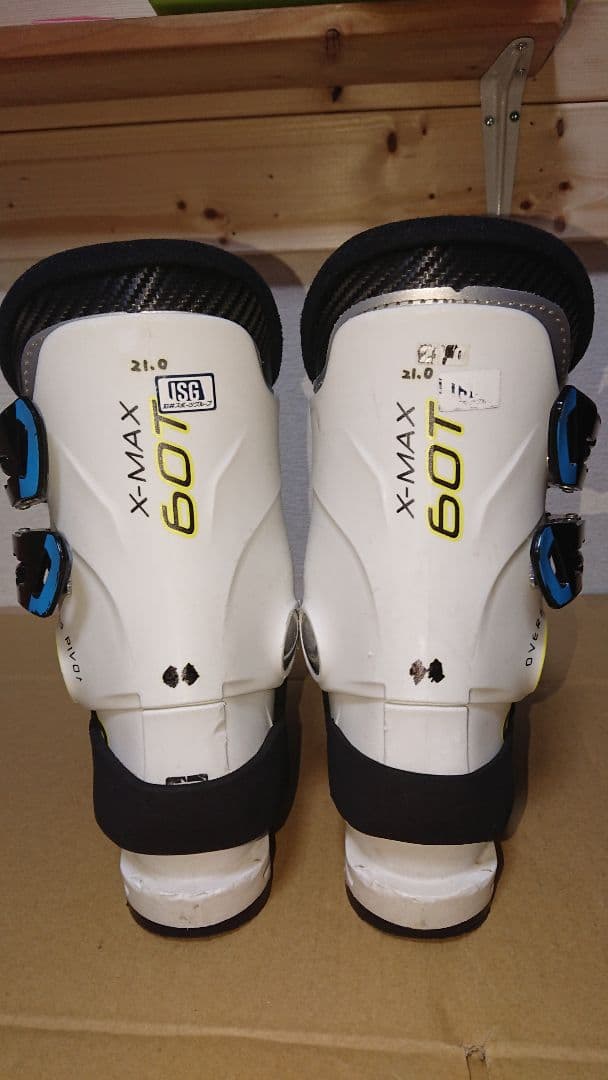 サロモン 21~21.5㎝ソール255㎜X-MAX 60T スキーブーツ保温加工