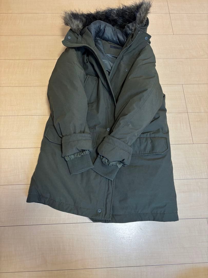 ユニクロ ウルトラウォーム ダウンコート M 史上最も暖かい フード ファー付き