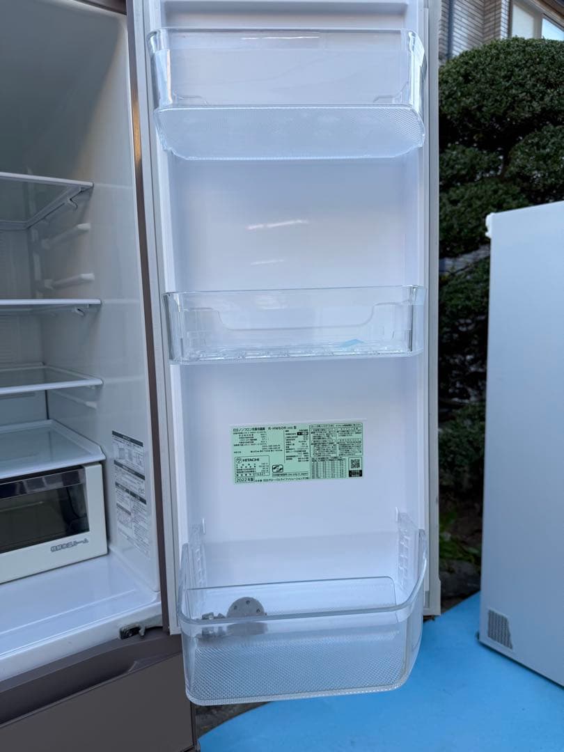 日立2022年製 602L R-HW60R(XN) 冷蔵庫 6ドア