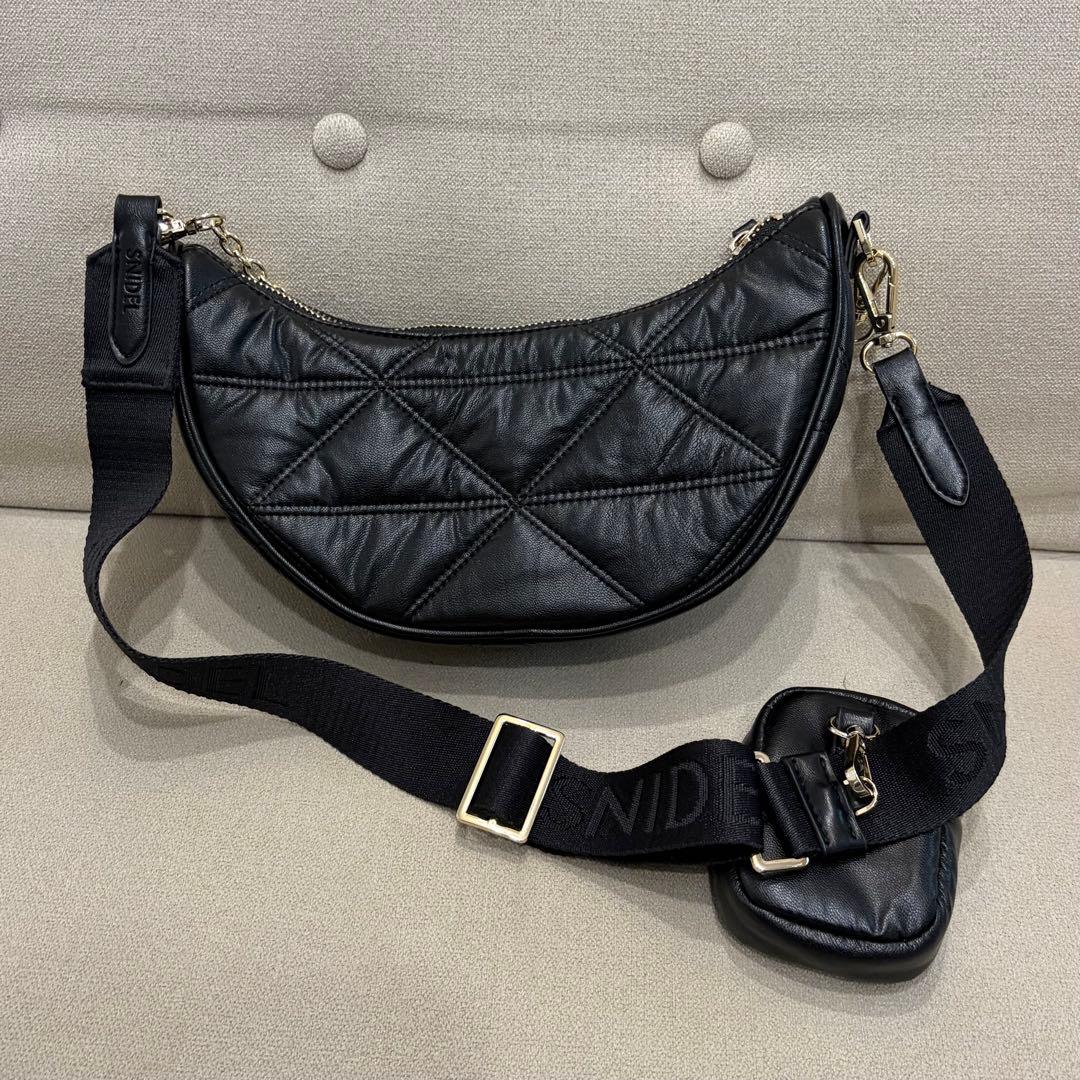 【WEB限定】マルチウェイムーンバッグ snidel A 合皮ブラック