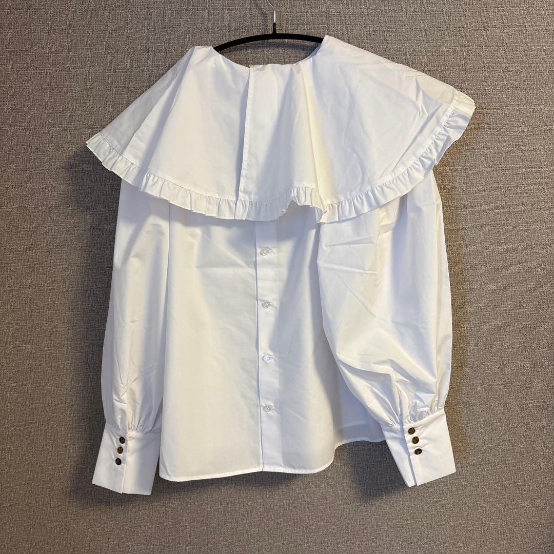 JEANASIS JOL 2wayフリルBIGカラーブラウス