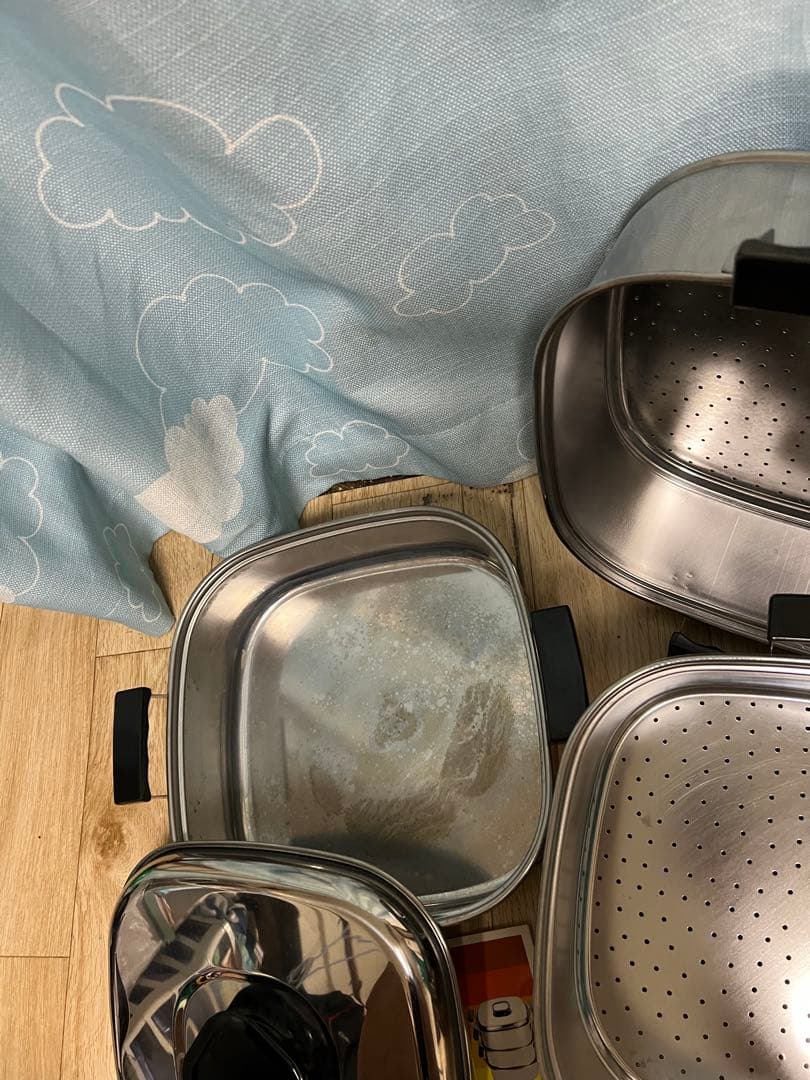 激安送料込‼️ 神子島製作所 ステンレス角型蒸し器 3段 29cm