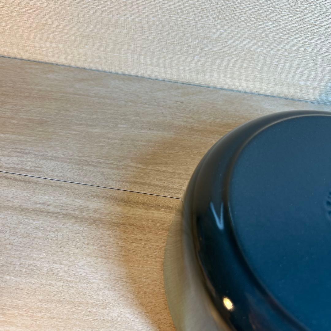 ルクルーゼ　ココットロンド　20cm マリンブルー　両手鍋　鍋