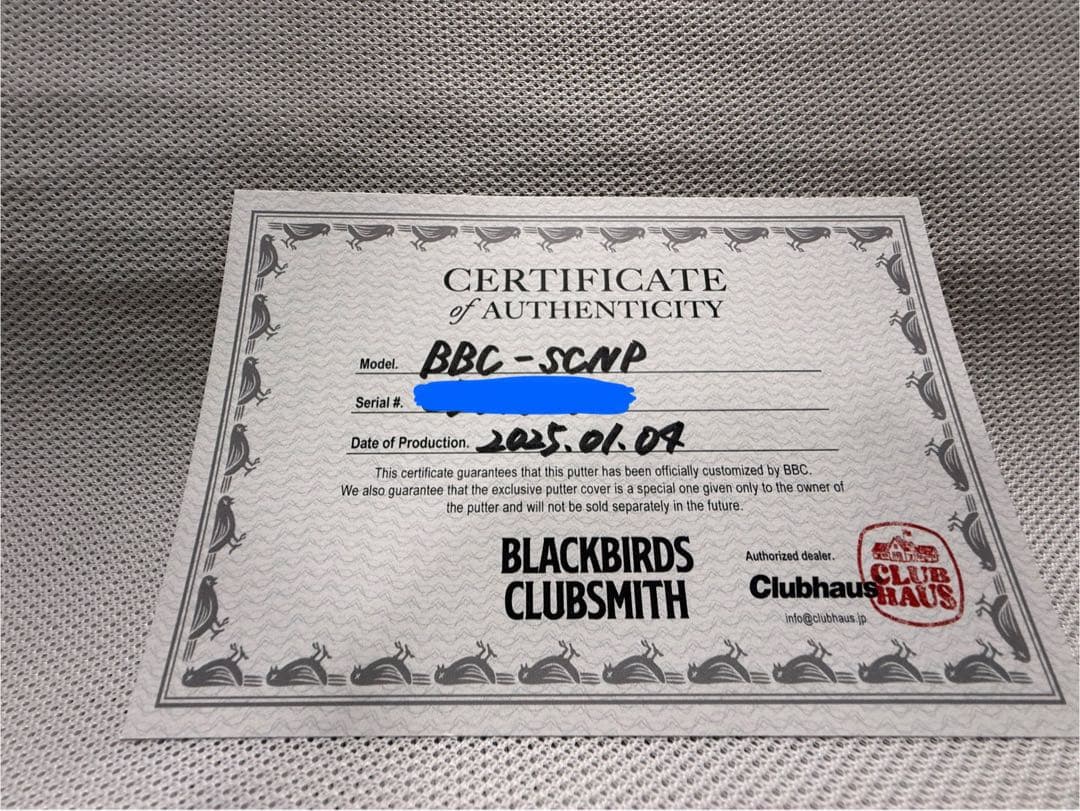 Blackbirds Clubsmith キャメロン　CLUBHAUS