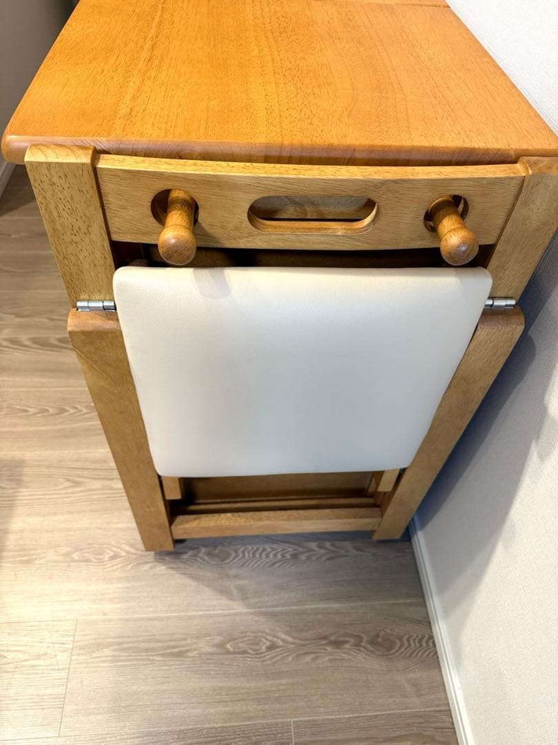 YAMAZEN 折りたたみデスク&チェアセット　ミシン机