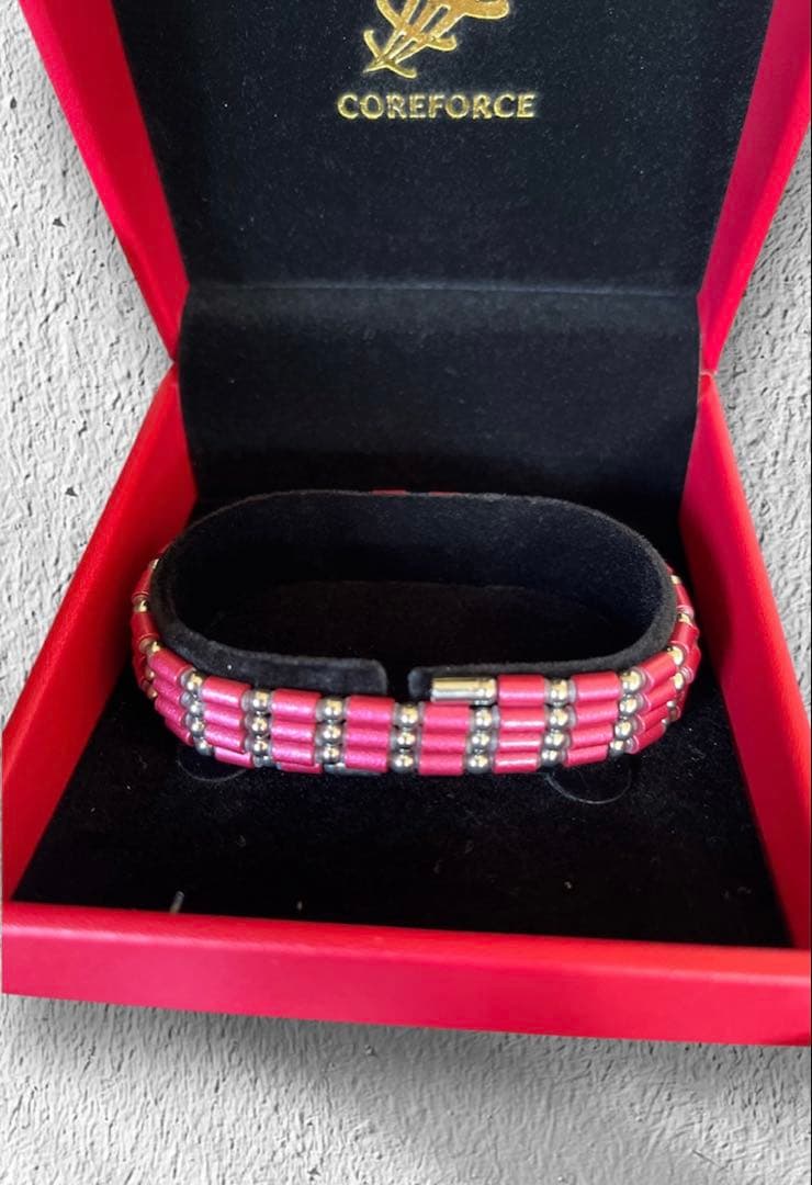 美品 COREFORCE ピンク ブレスレット 70cm 古江彩佳 コアフォース