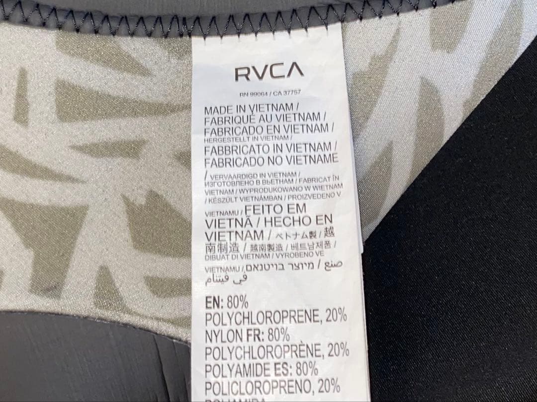 【M】RVCA 3/2 BALANCE CHEST ZIP FULLSUIT