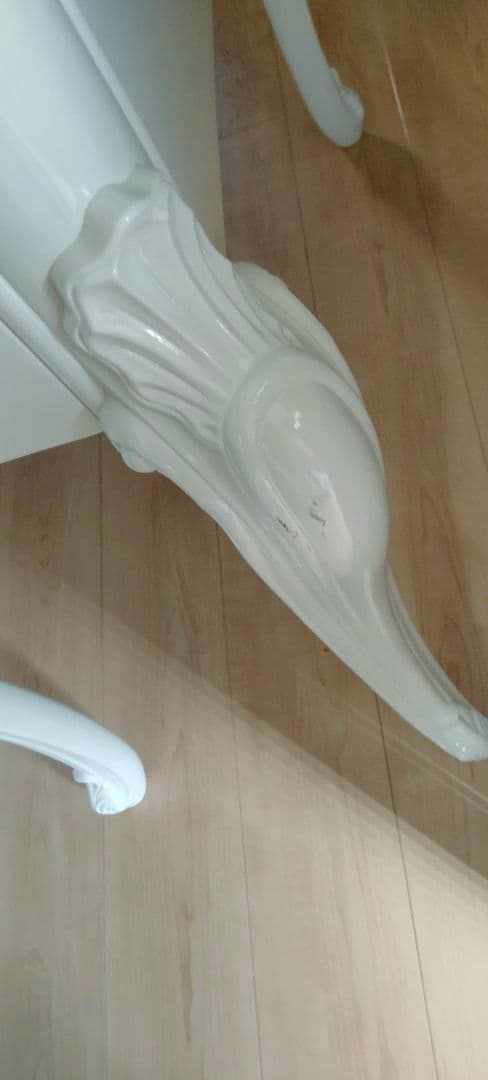 ロココ シャビーシック 猫脚 サイドテーブル コンソールテーブル マントルピース