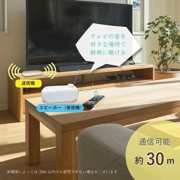 TV音声を手元でハッキリ聞こえる 周の音で聞き取りにくいTV音声を手元でハッキリ