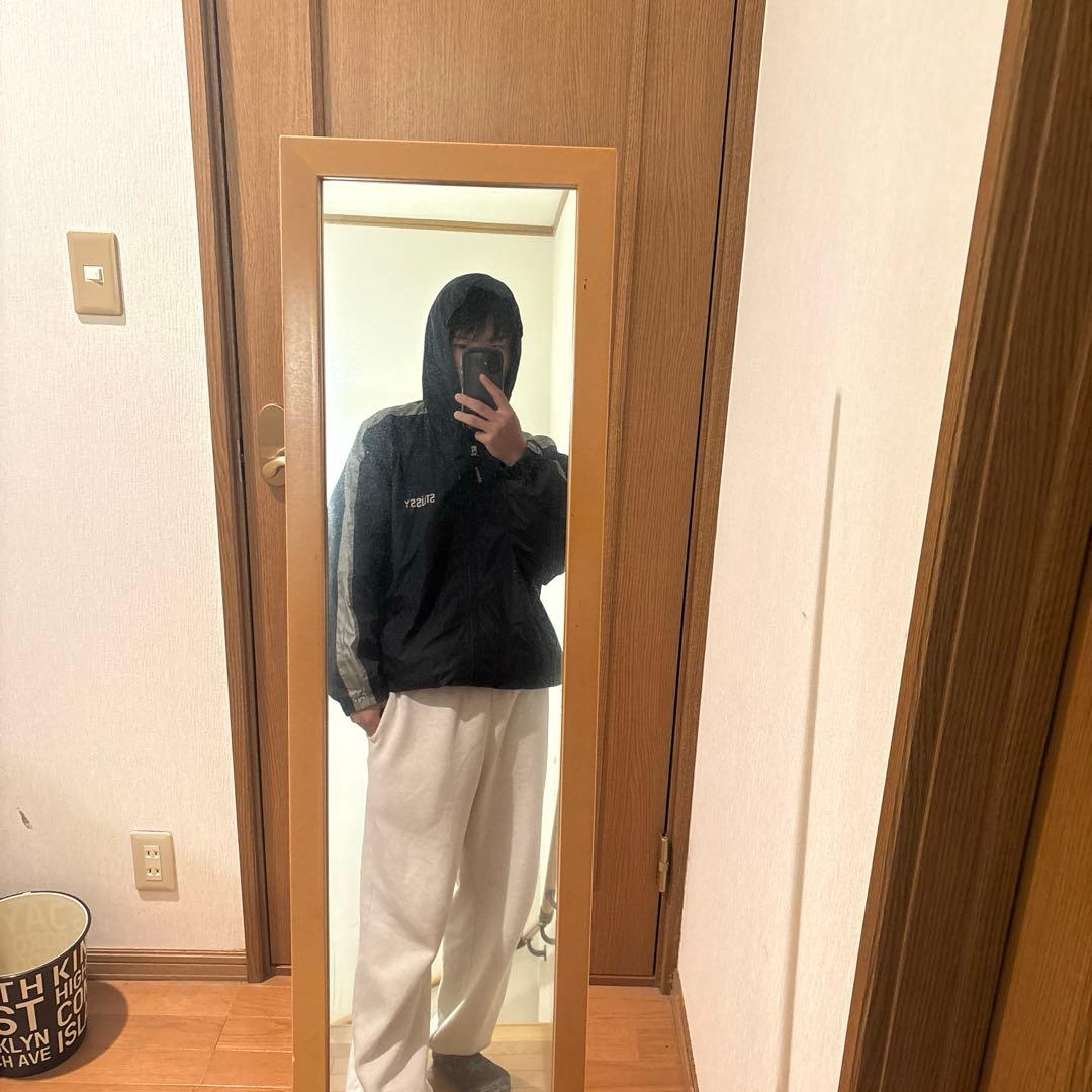 old stussy 90s ナイロンジャケット　トルコタグ　ドローコード　古着