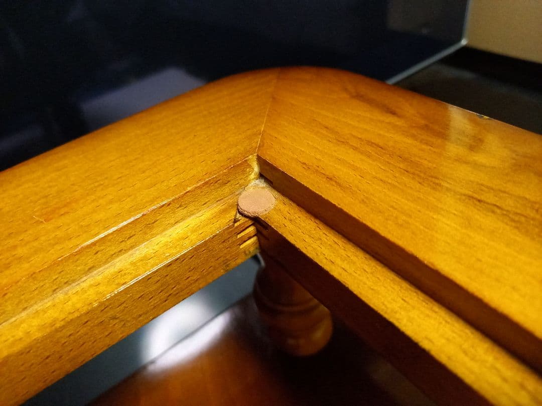 ぴぴ　様売約済　コロニアル　ディスプレイ　ガラス　ウッド　サイドテーブル