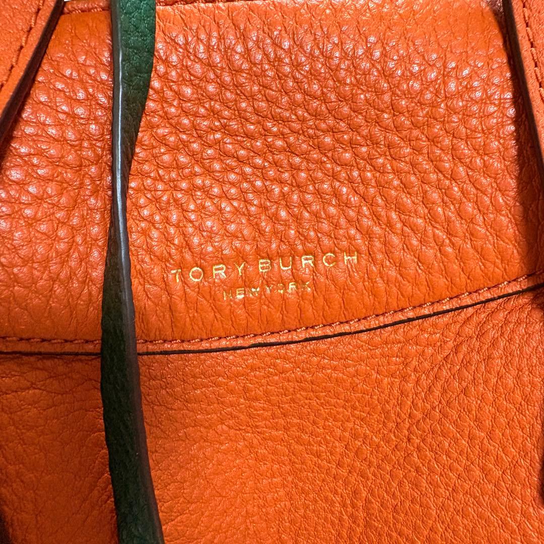 TORYBURCH オレンジ ショルダーバッグ　ハンドバッグ　2way