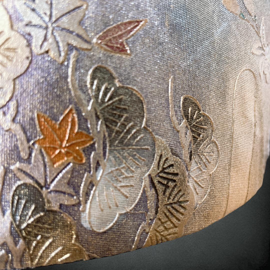 螺鈿細工 高級感 サッシュベルト W60〜90cm 着物リメイク J71201