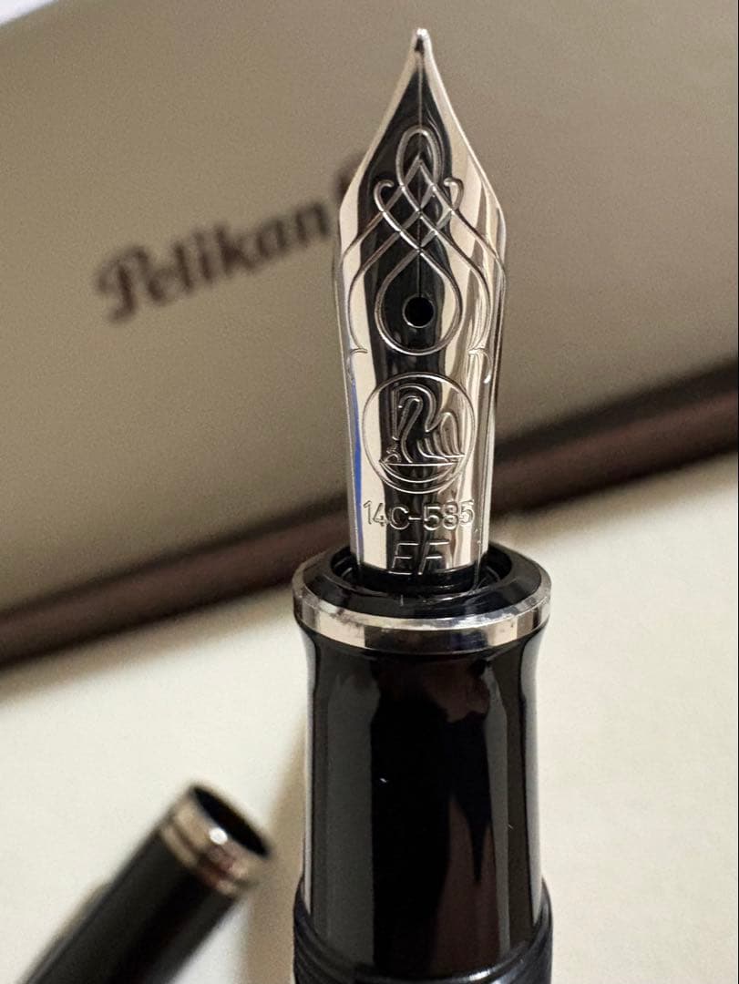 美品 限定　ペリカン M605 トータスシェルブラック EF