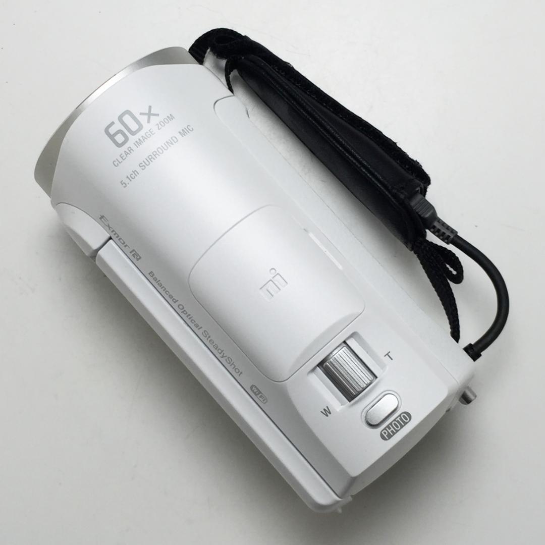 きれい ソニー ハンディカム HDR-CX670 ホワイト バッテリー2個付