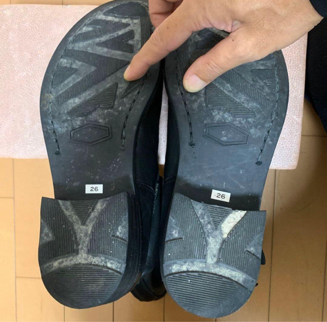 イサムカタヤマ　バックラッシュ黒 レザー エンジニアブーツ