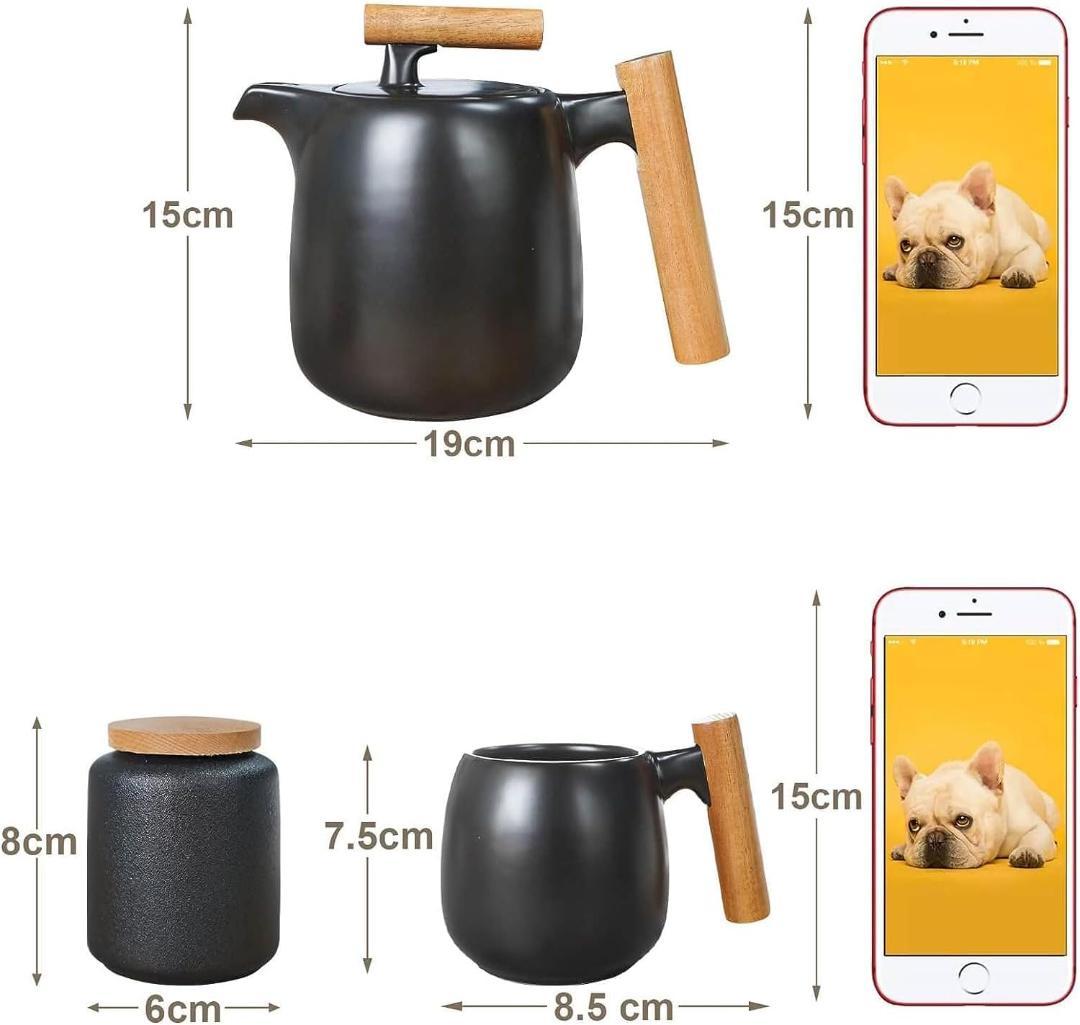 SOTECH ティーセットギフトアウトドア おしゃれ 携帯旅行茶器 木細工金属箱