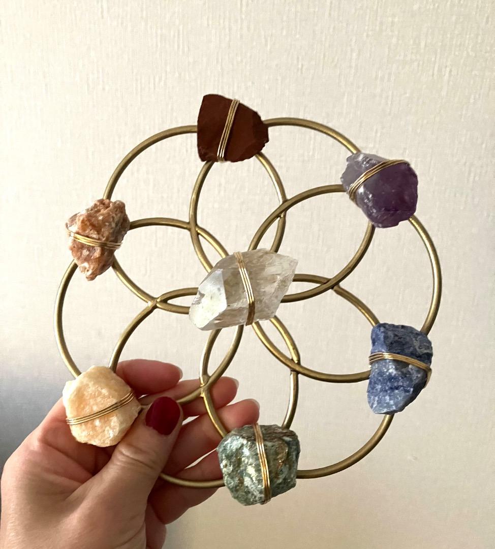 【新品】パワーストーン／クリスタルグリッド　チャクラ／天然石／希少