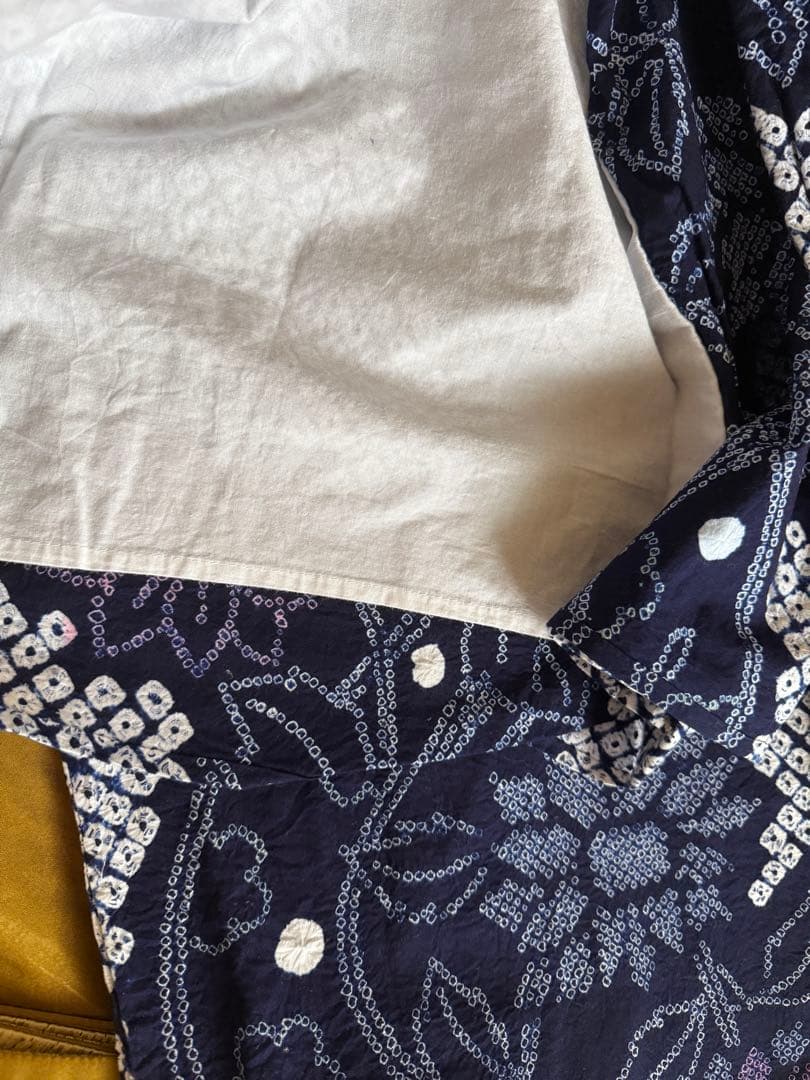 ネイビー花柄浴衣・