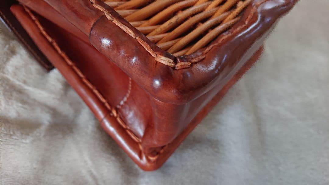 エバゴス ミニ ケリー かっちりバッグ ブラウン