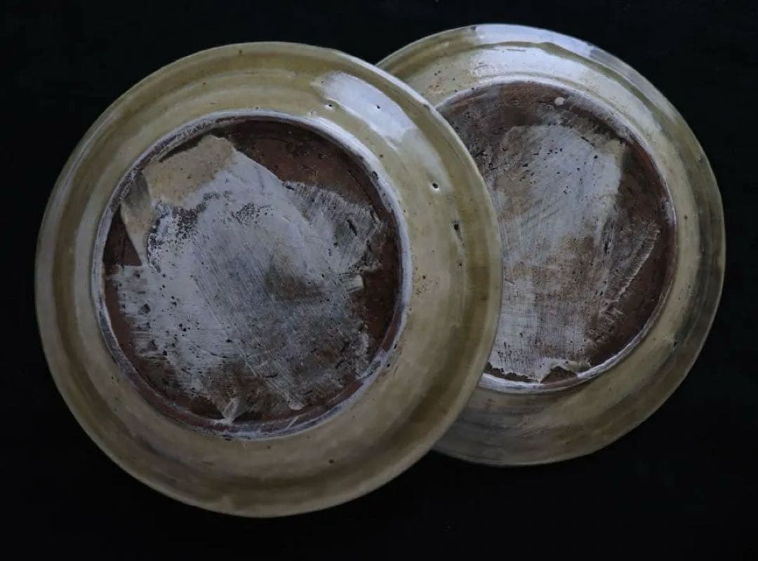 ☆川口武亮　小花印判押し　プレート　2枚セット