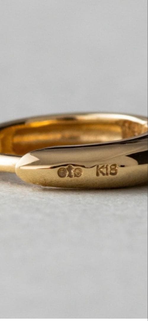 ete フープピアス 18k 【片耳】