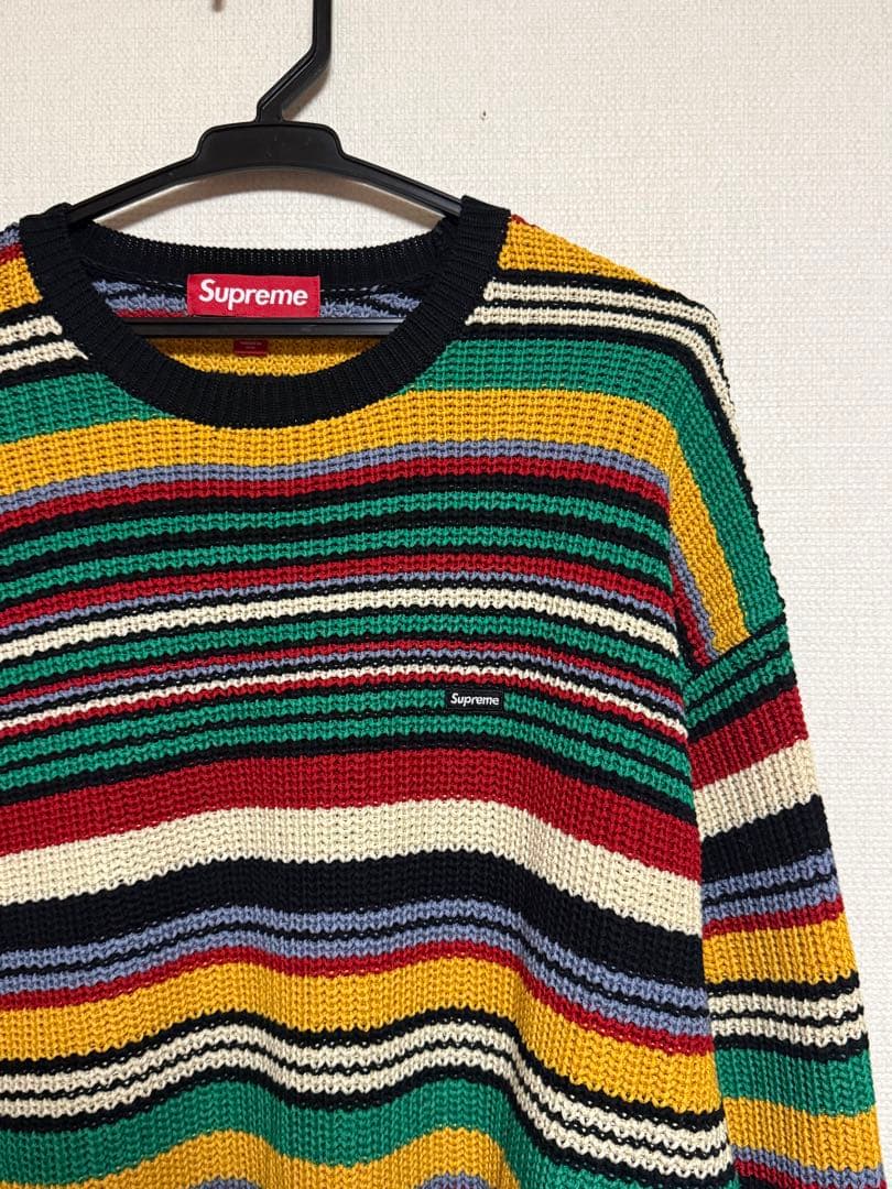 シュプリーム スモールボックス リブド セーター“マルチ Mサイズ