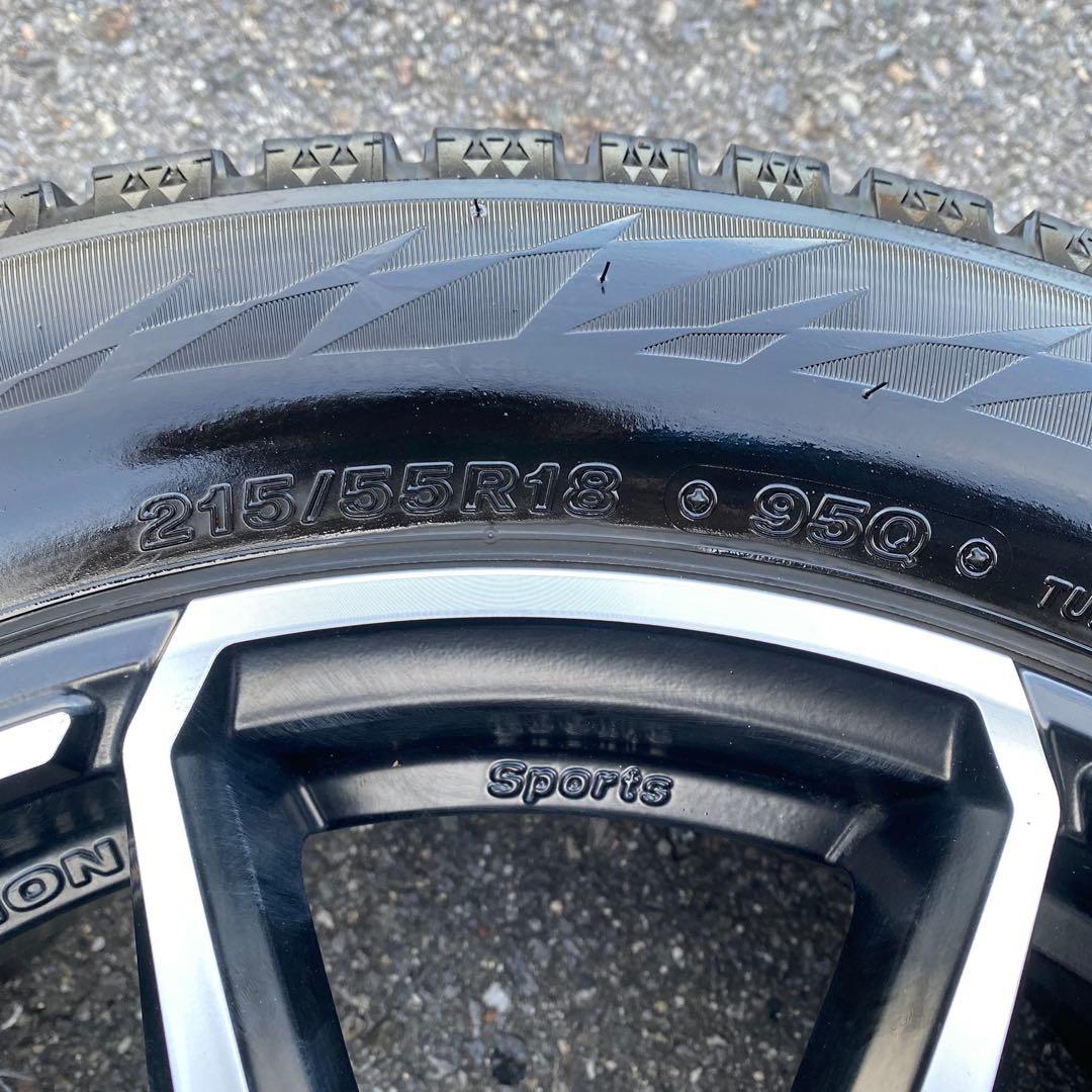 中古バリ溝‼️ブリヂストンスタッドレスセット215/55R18 CX-30等