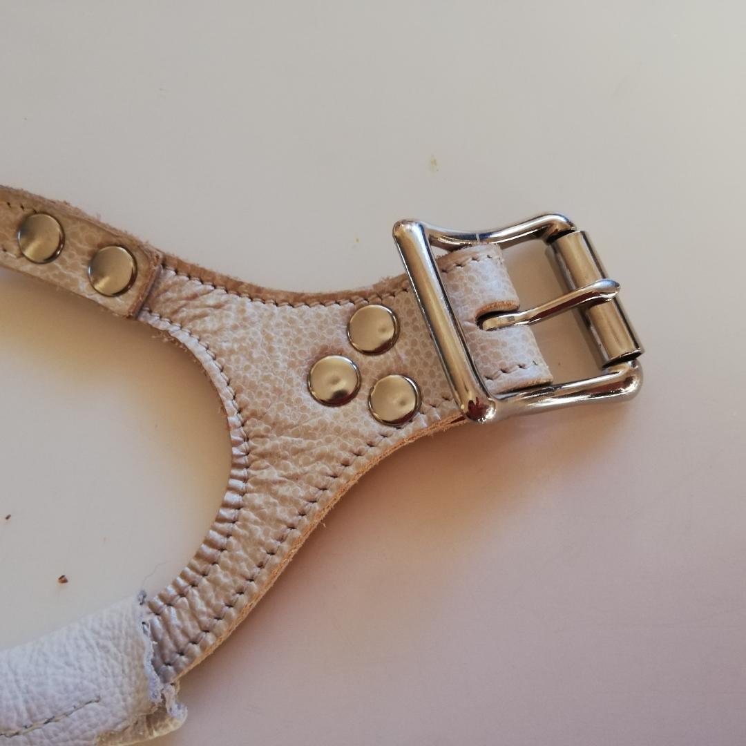 バディーベルト パールホワイト　保護ライナー付　6号