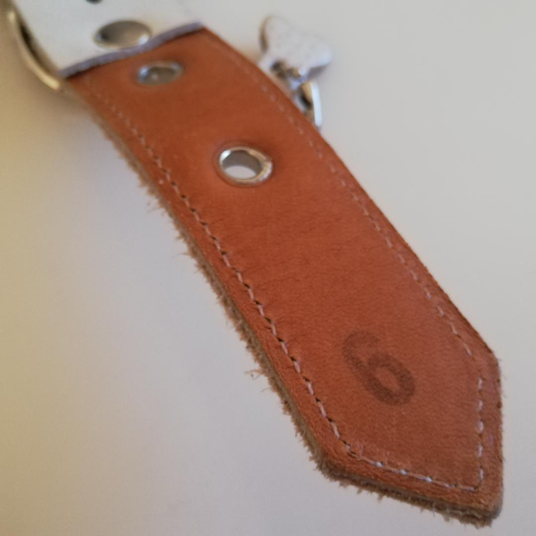 バディーベルト パールホワイト　保護ライナー付　6号