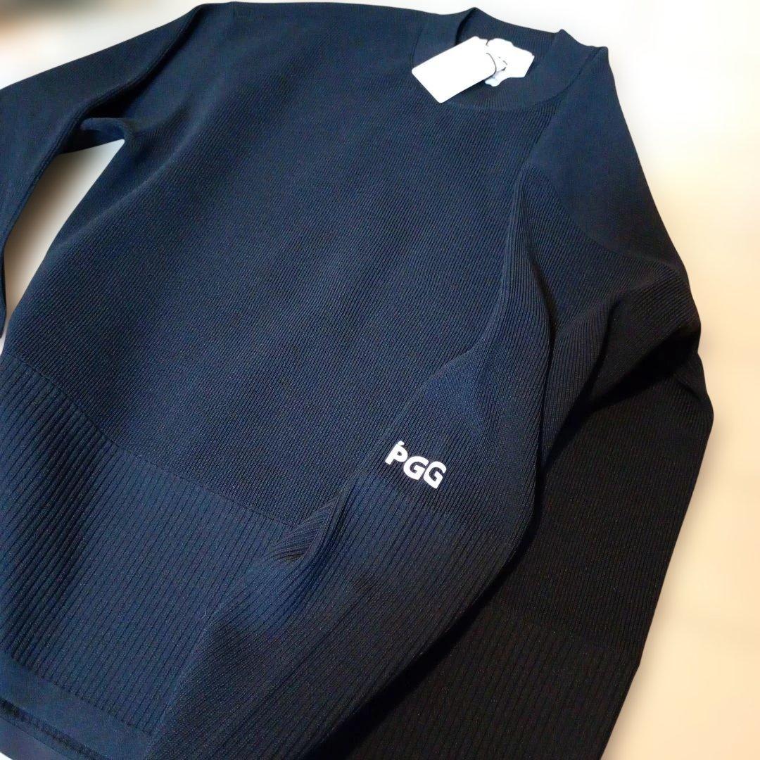 未使用！PGG 濃紺リブ編み セーターサイズL