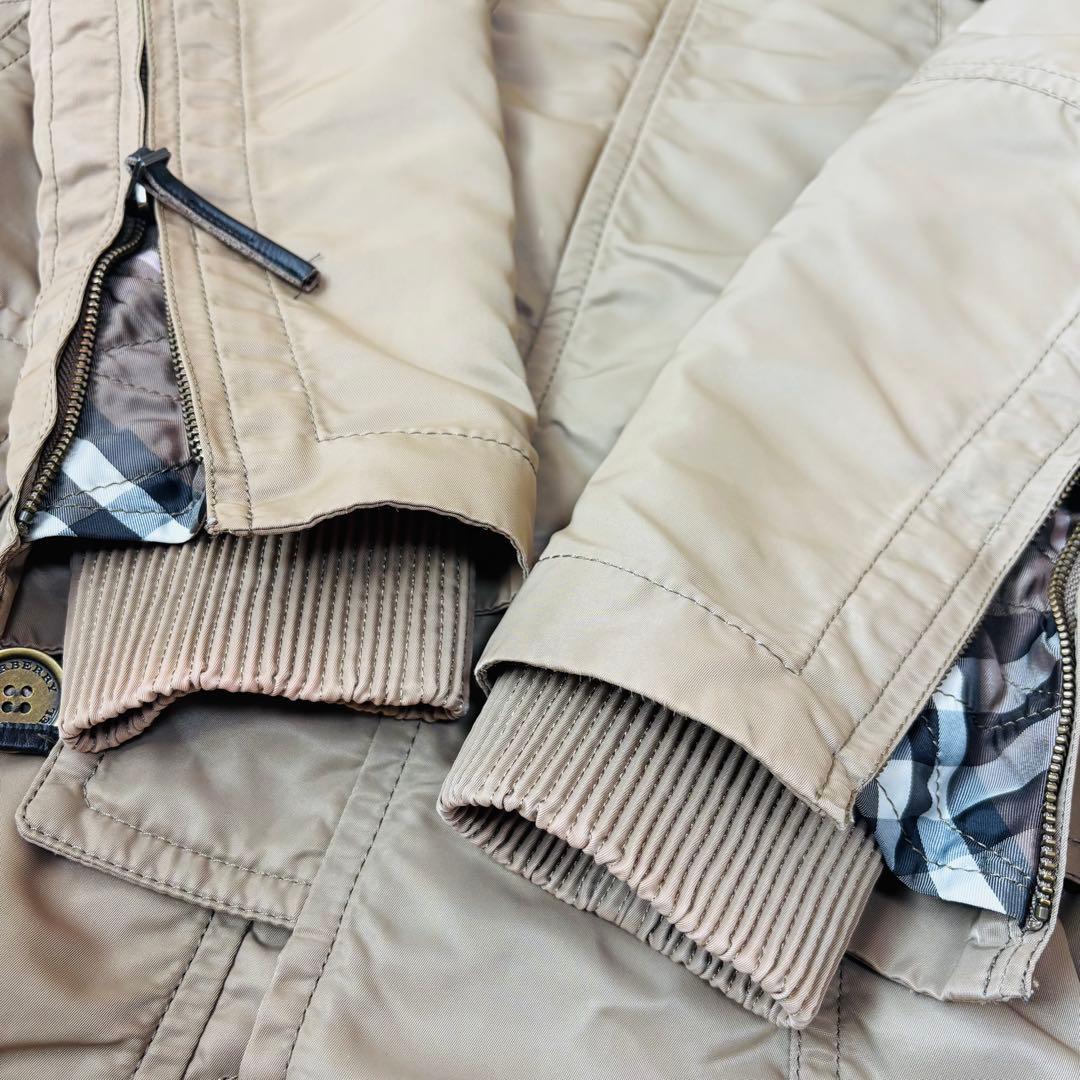 美品 BURBERRY BLUE LABEL モッズコート ノバチェック ロング