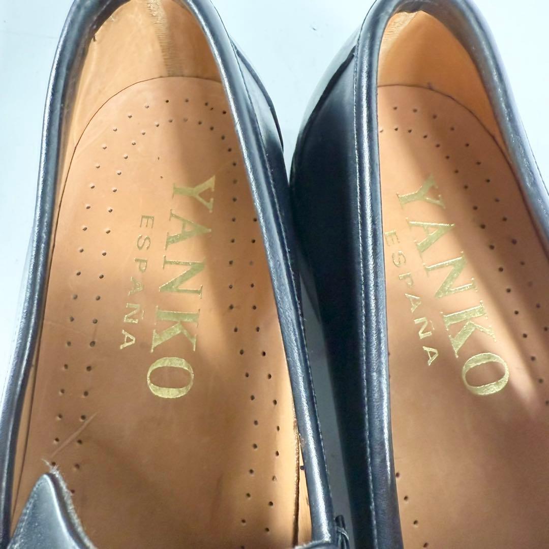【極美品】YANKO ヤンコ　モンクストラップ（7）シングルモンク　革靴　黒