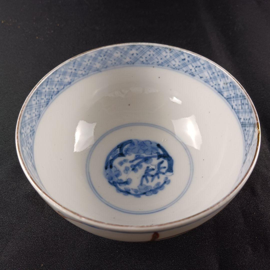 Y2794-1 伊万里 染錦 蓋茶碗 10客セット 共箱