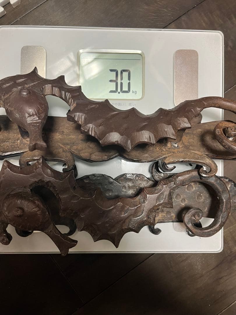 タツノオトシゴ　取手　鉄製