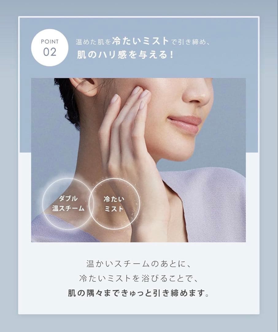 ［新品未使用]SALONIA 『Pure Bright Steamer』グレー