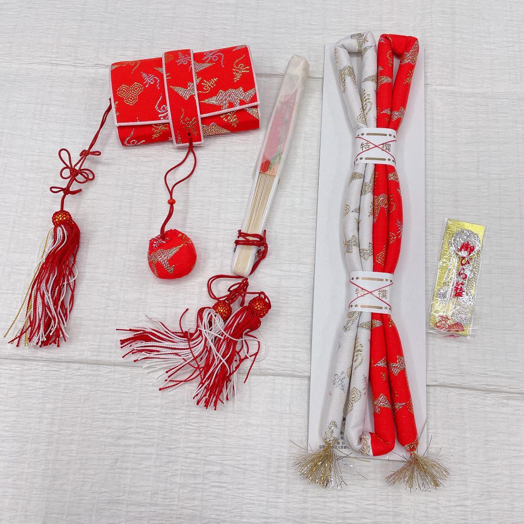 Ｙ★3430★ 女の子 七五三 飾り帯　はこせこセット 草履 女児 帯