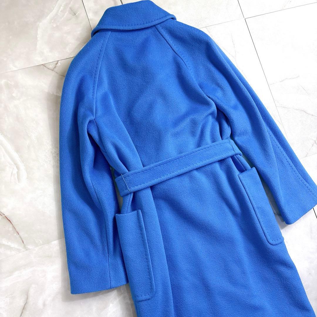 美品　マックスマーラ マニュエラ　キャメル100 ブルー　サイズ36 コート