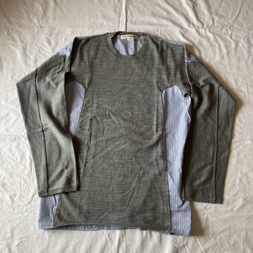 COMME des GARCONS SHIRT セーター グレー/ストライプ
