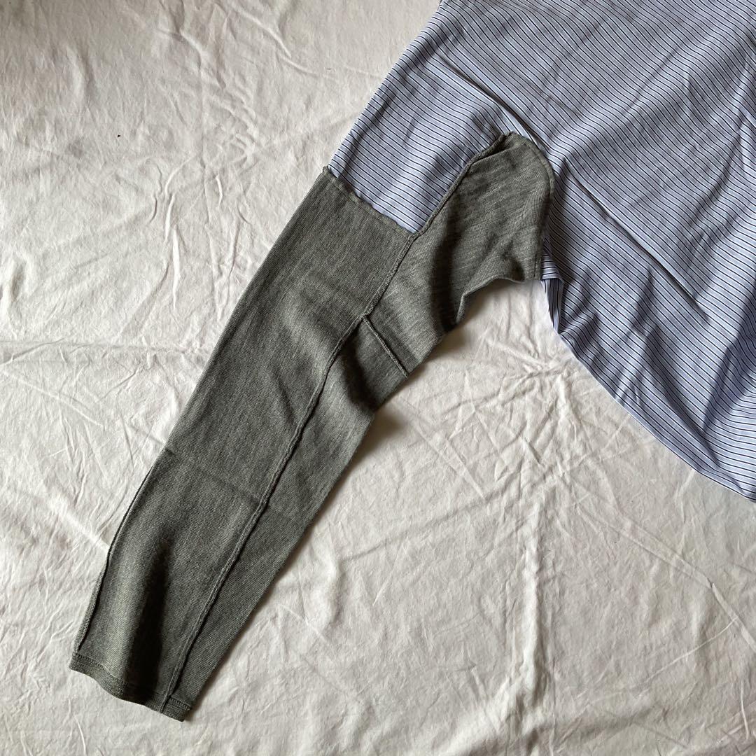 COMME des GARCONS SHIRT セーター グレー/ストライプ