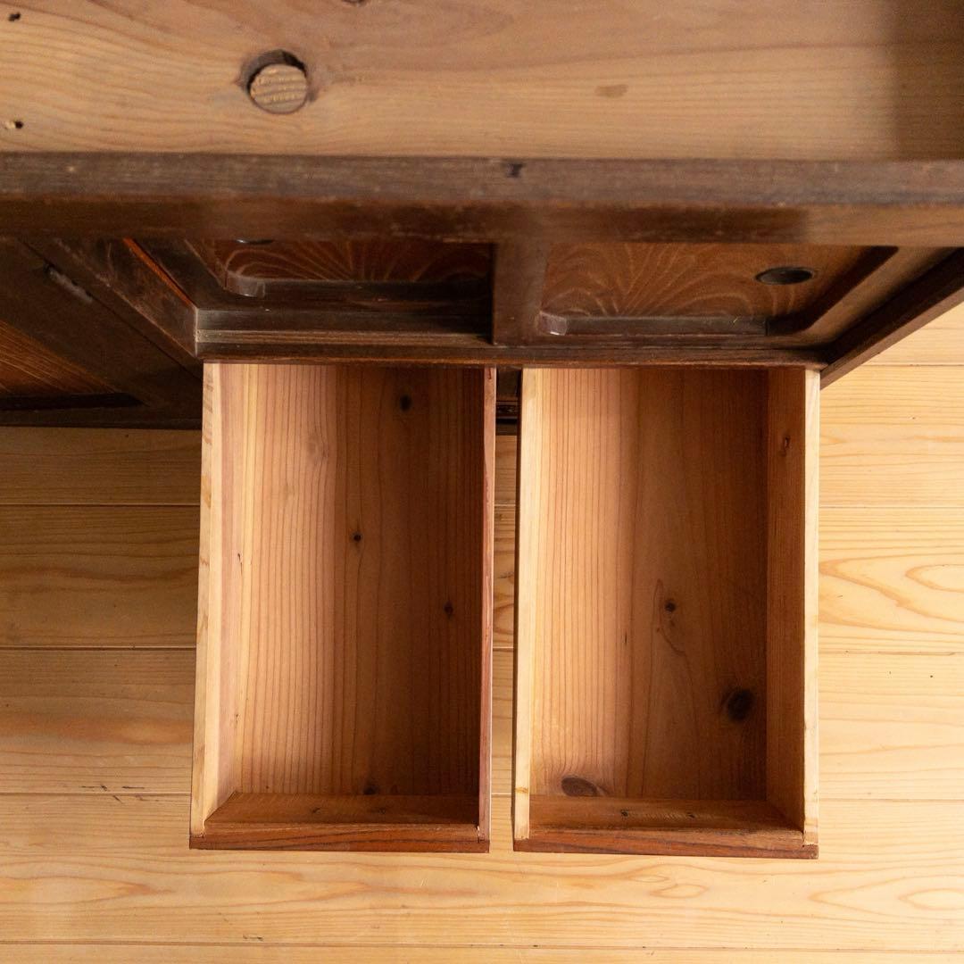 ローボード　木製　飾り棚　幅133cm　古道具　古家具　ビンテージ　アンティーク